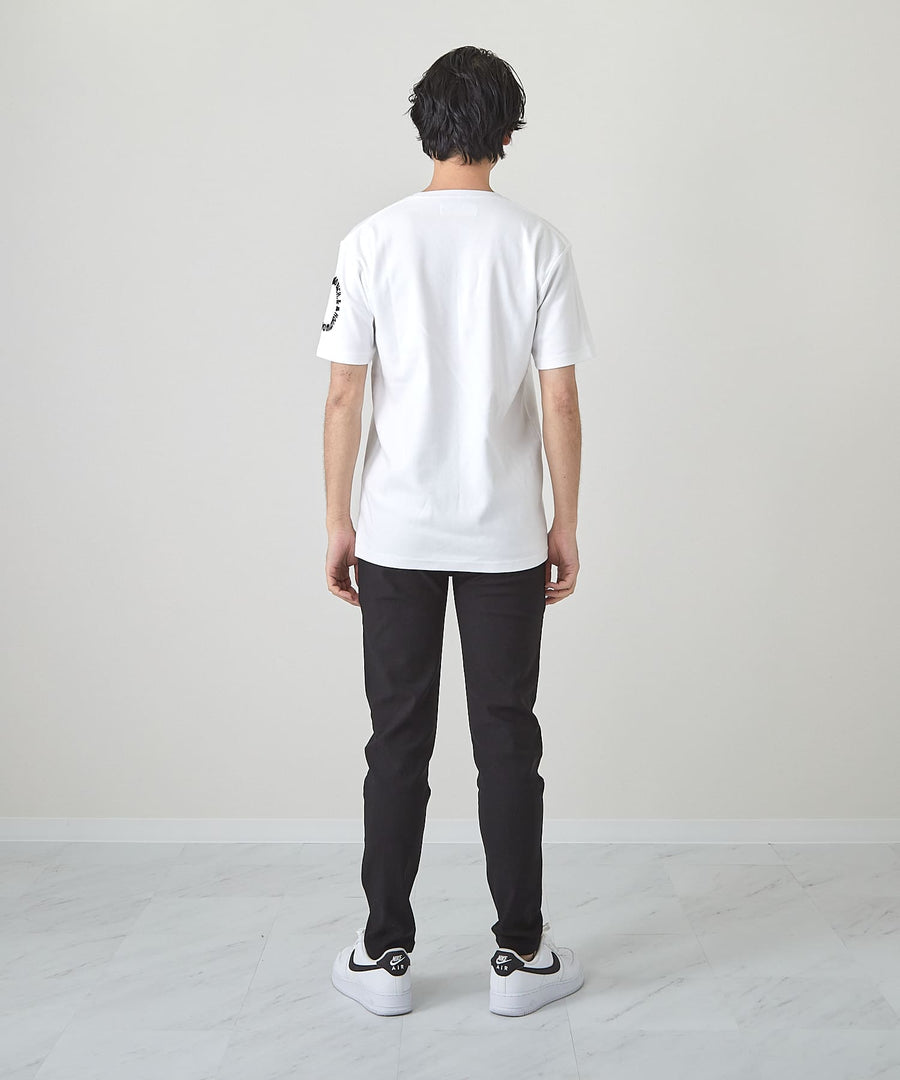 【Hollywood Rich. &】(ハリウッドリッチ) 209323 サークルラバープリント半袖Tシャツ