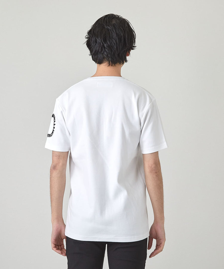 【Hollywood Rich. &】(ハリウッドリッチ) 209323 サークルラバープリント半袖Tシャツ