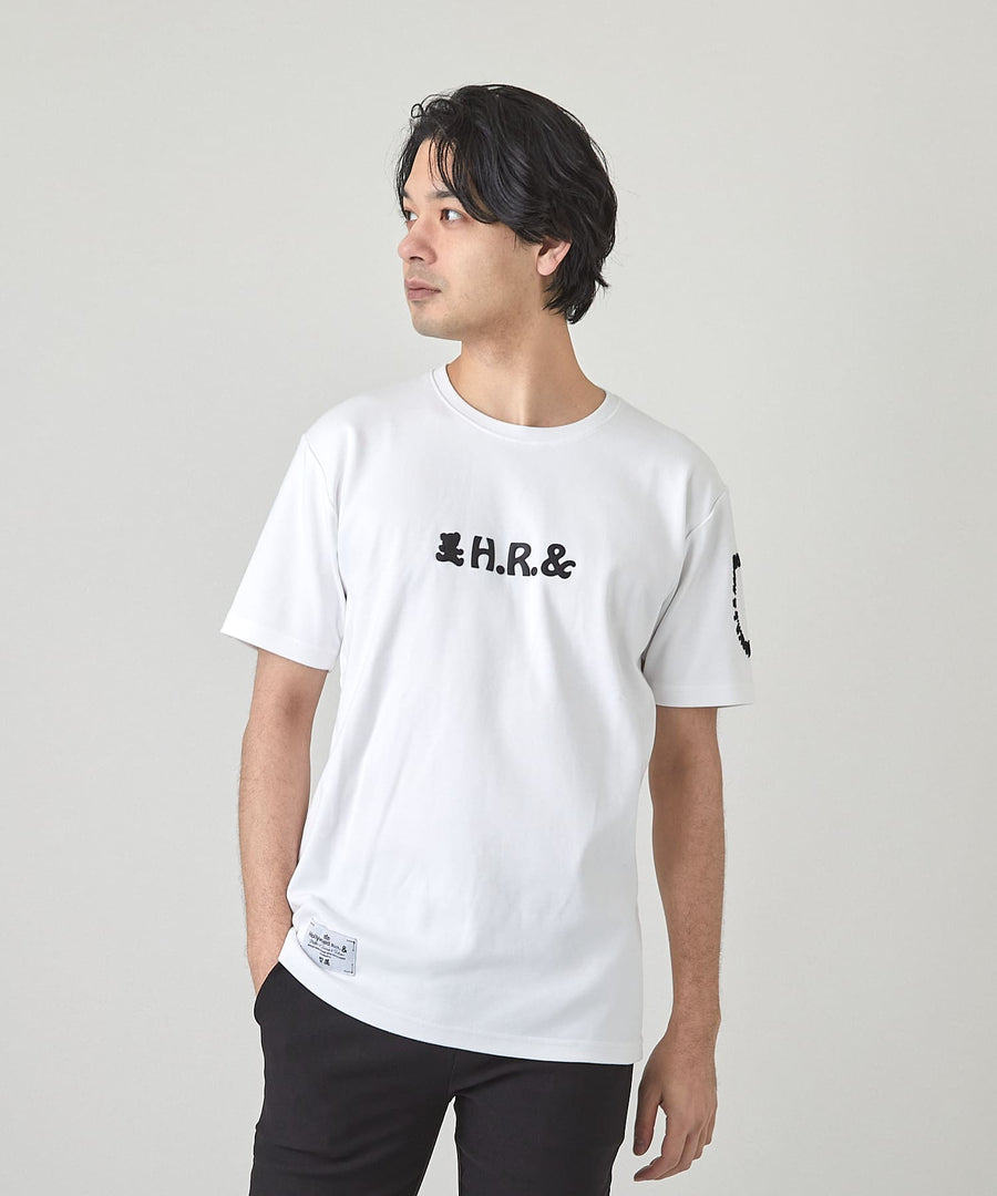 【Hollywood Rich. &】(ハリウッドリッチ) 209323 サークルラバープリント半袖Tシャツ