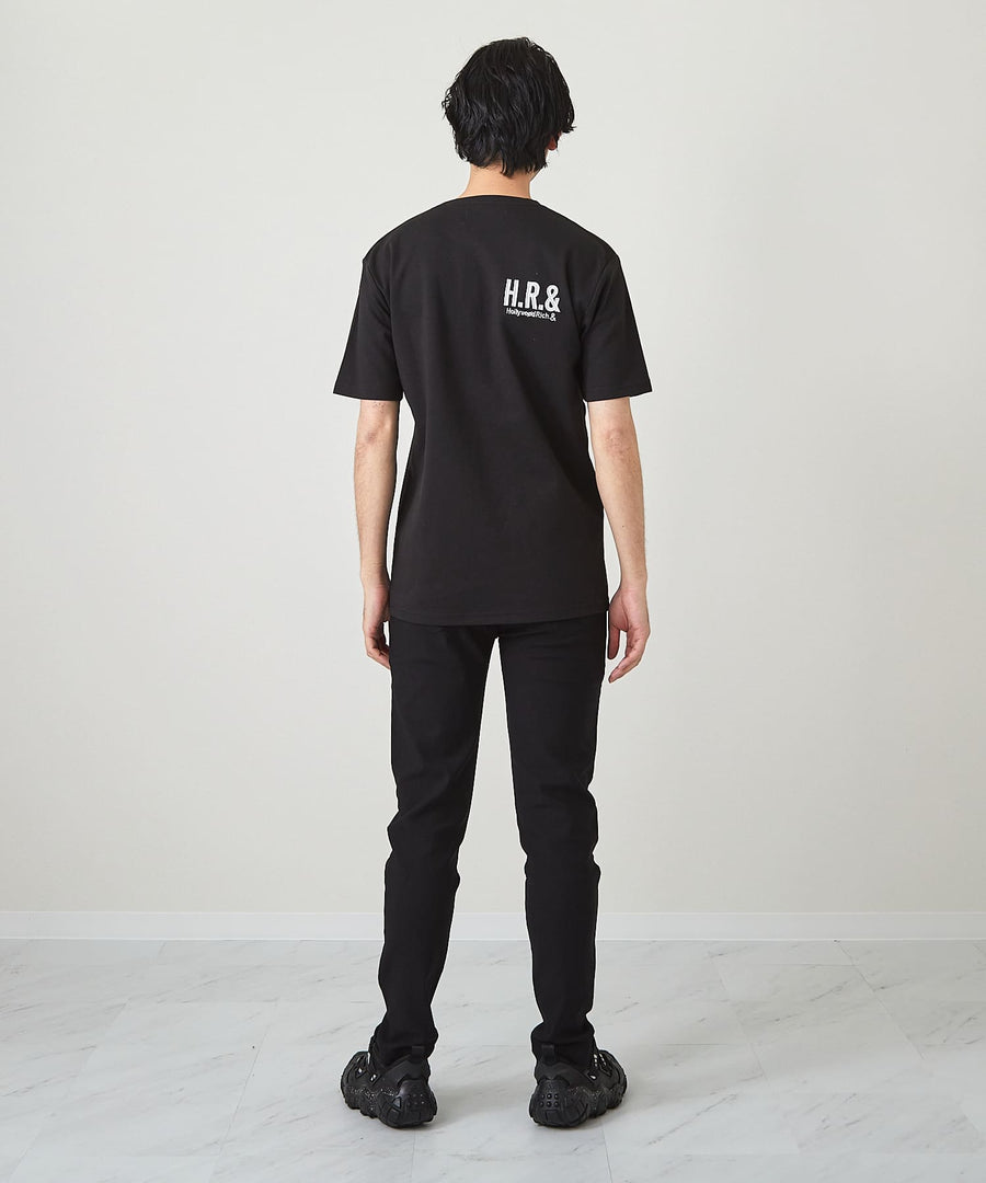 【Hollywood Rich. &】(ハリウッドリッチ) 202306 キル・ザ・ベア刺繍半袖Tシャツ