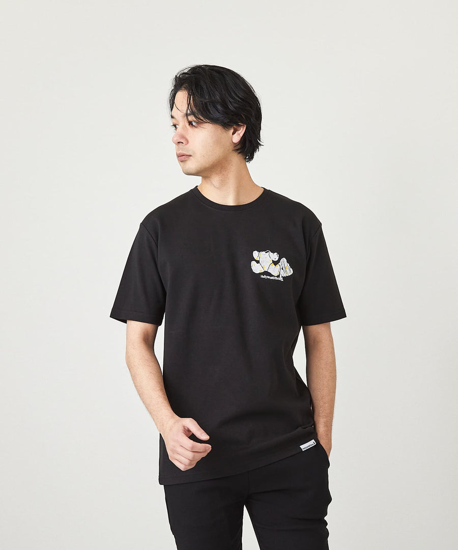 【Hollywood Rich. &】(ハリウッドリッチ) 202306 キル・ザ・ベア刺繍半袖Tシャツ