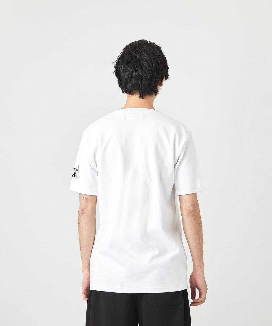 【Hollywood Rich. &】(ハリウッドリッチ) 203300 クロスアップリケ半袖Tシャツ