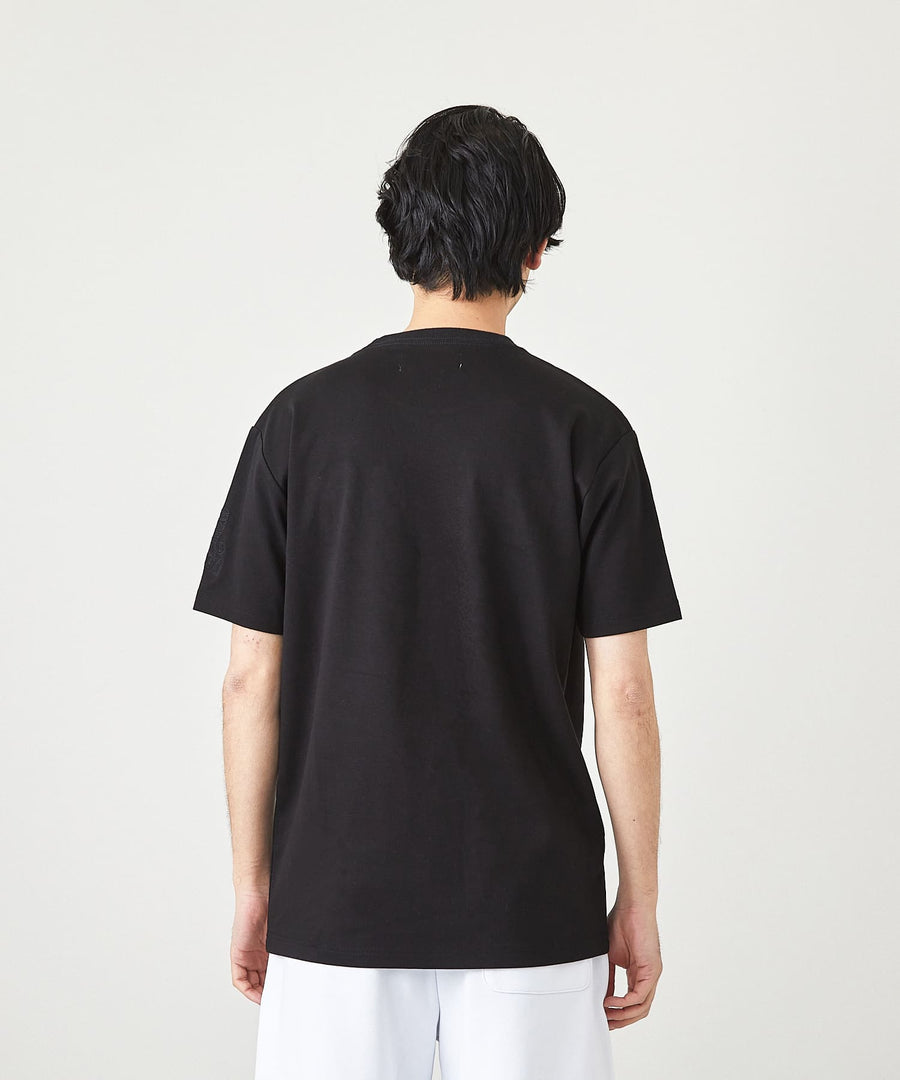 【Hollywood Rich. &】(ハリウッドリッチ) 203309 ワントーンエンブレムロゴ半袖Tシャツ