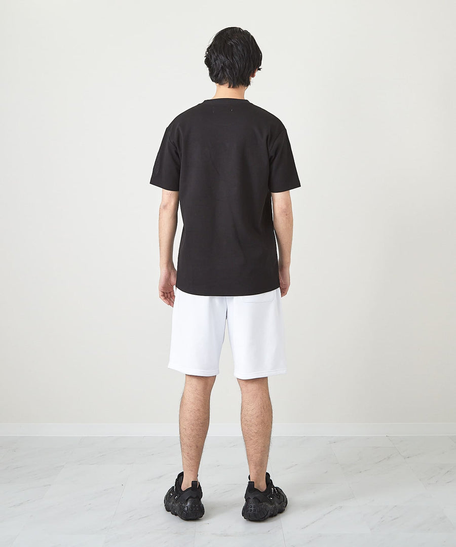 【Hollywood Rich. &】(ハリウッドリッチ) 203309 ワントーンエンブレムロゴ半袖Tシャツ