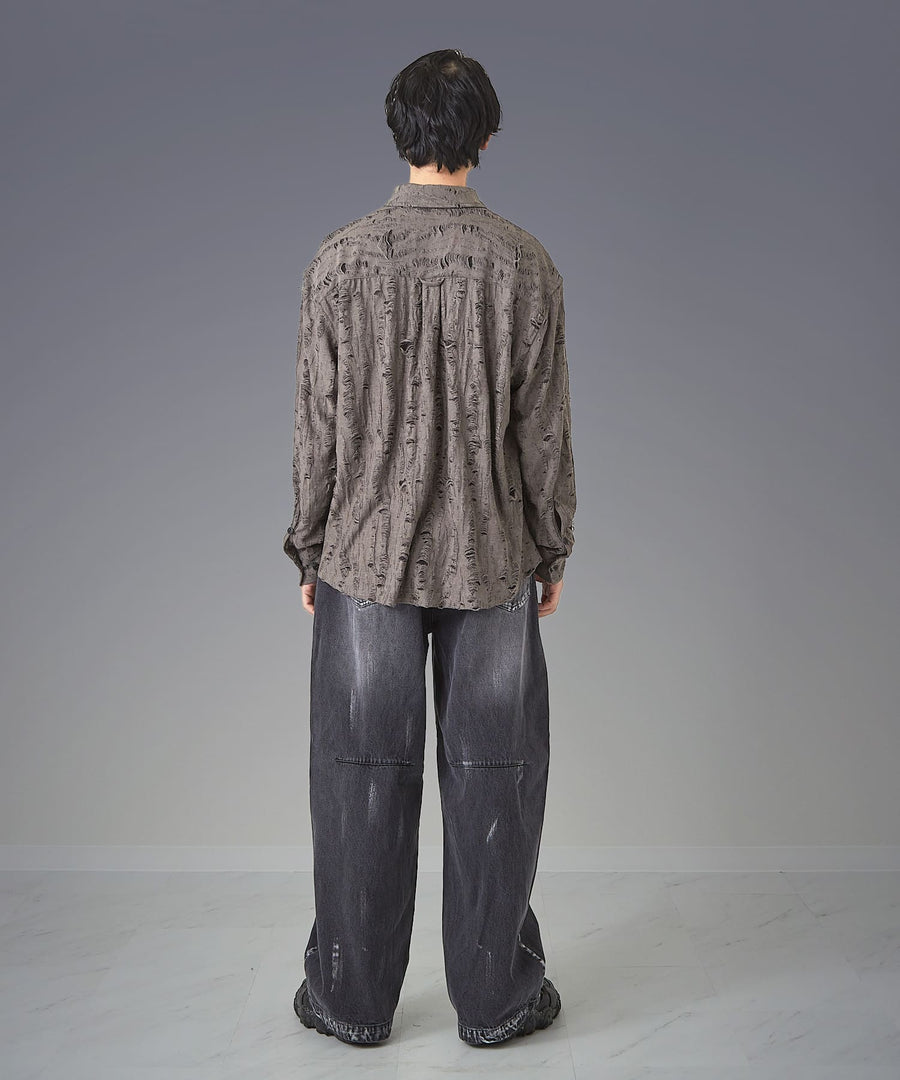 Grunge Shiny Shirt — Dim Glow / GRAND YELLS / 402202