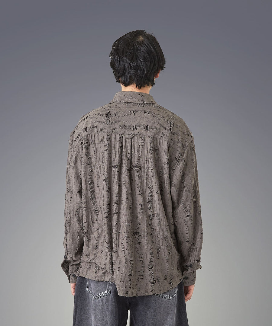 Grunge Shiny Shirt — Dim Glow / GRAND YELLS / 402202