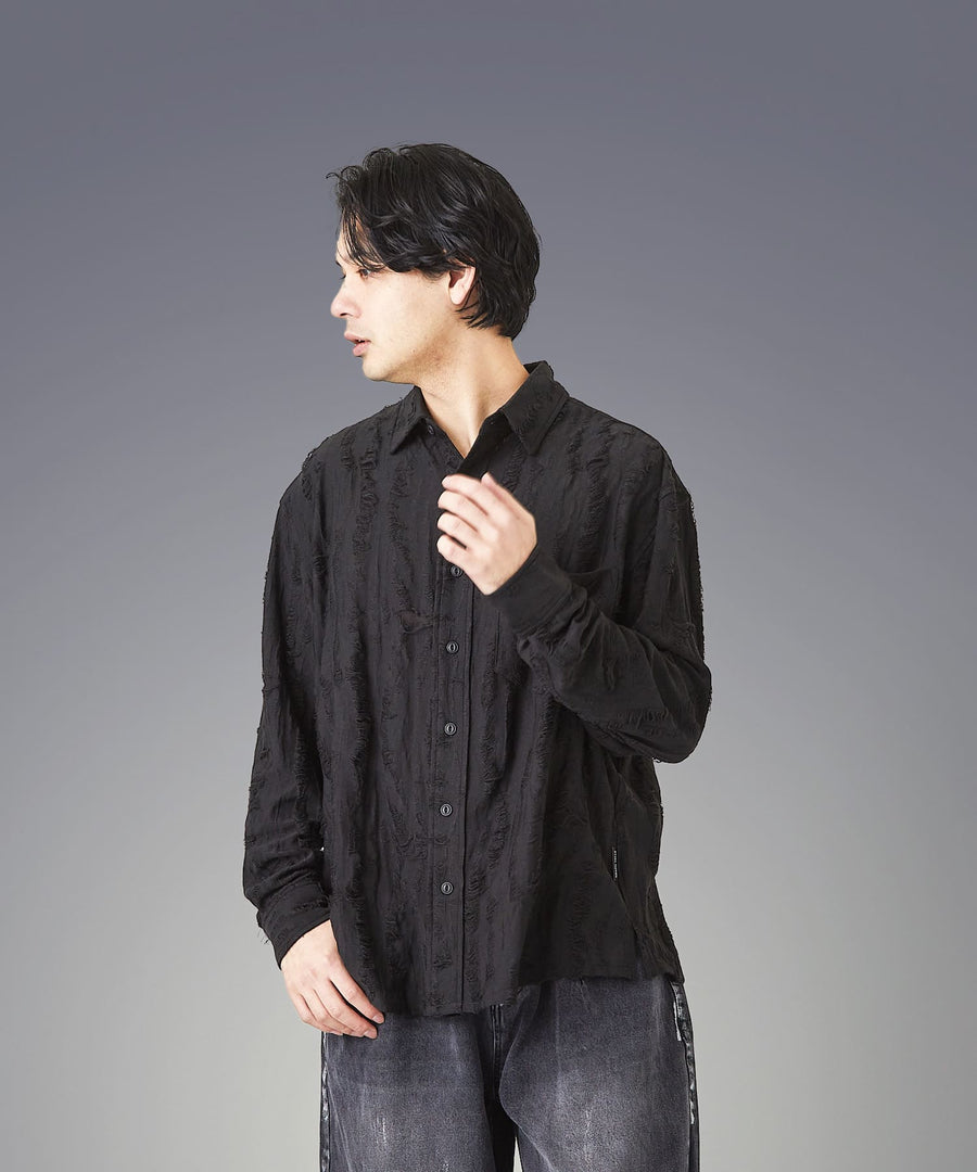 Grunge Shiny Shirt — Dim Glow / GRAND YELLS / 402202