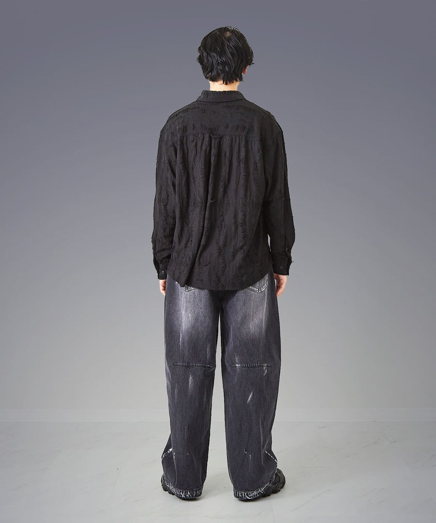 Grunge Shiny Shirt — Dim Glow / GRAND YELLS / 402202