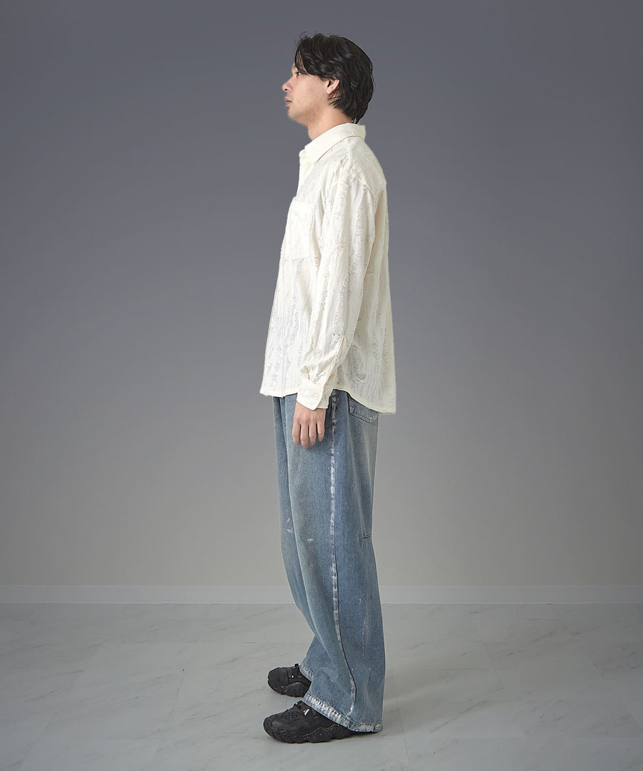 Grunge Shiny Shirt — Dim Glow / GRAND YELLS / 402202