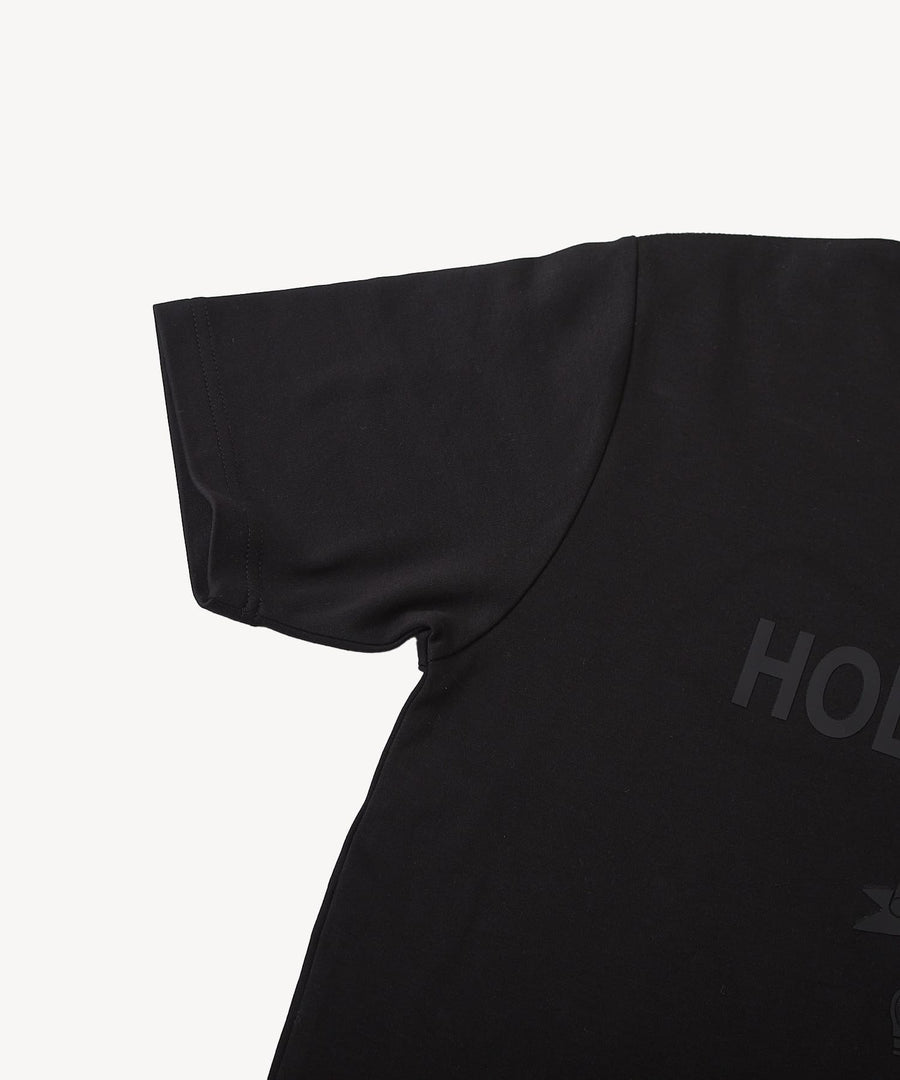 【Hollywood Rich. &】(ハリウッドリッチ) 203309 ワントーンエンブレムロゴ半袖Tシャツ