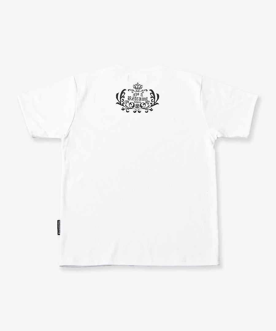 【Hollywood Rich. &】(ハリウッドリッチ) 203314 ナンバリング浅Vネック半袖Tシャツ