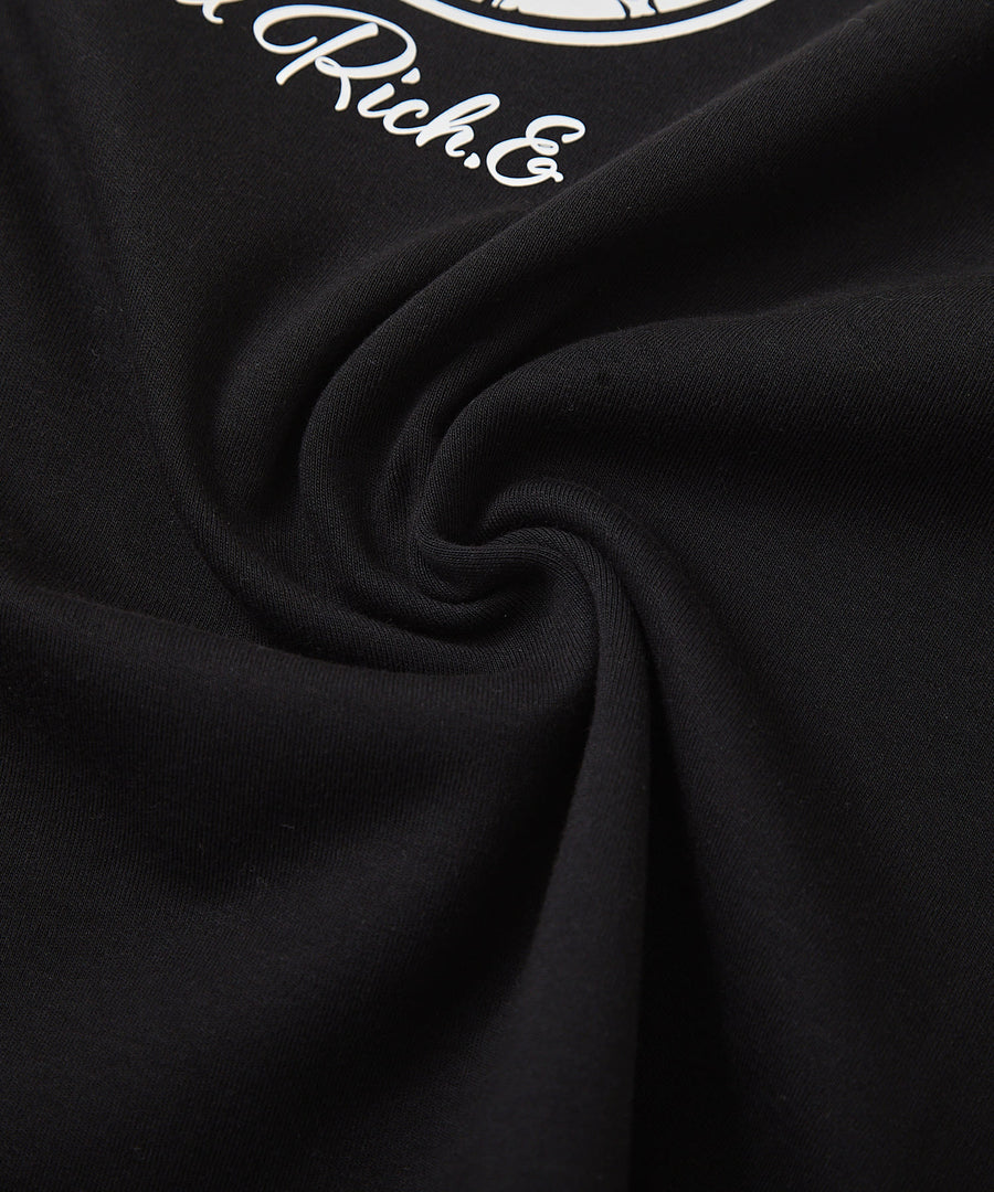 【Hollywood Rich. &】(ハリウッドリッチ) 203314 ナンバリング浅Vネック半袖Tシャツ