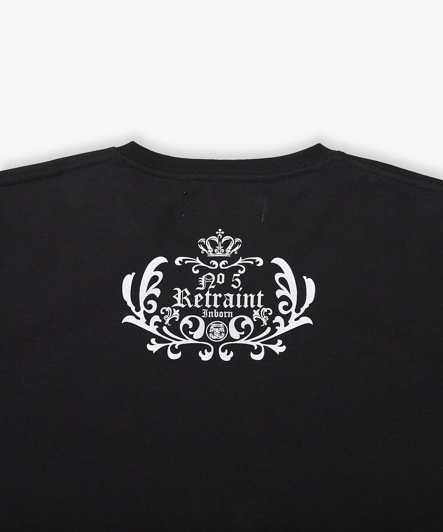 【Hollywood Rich. &】(ハリウッドリッチ) 203314 ナンバリング浅Vネック半袖Tシャツ