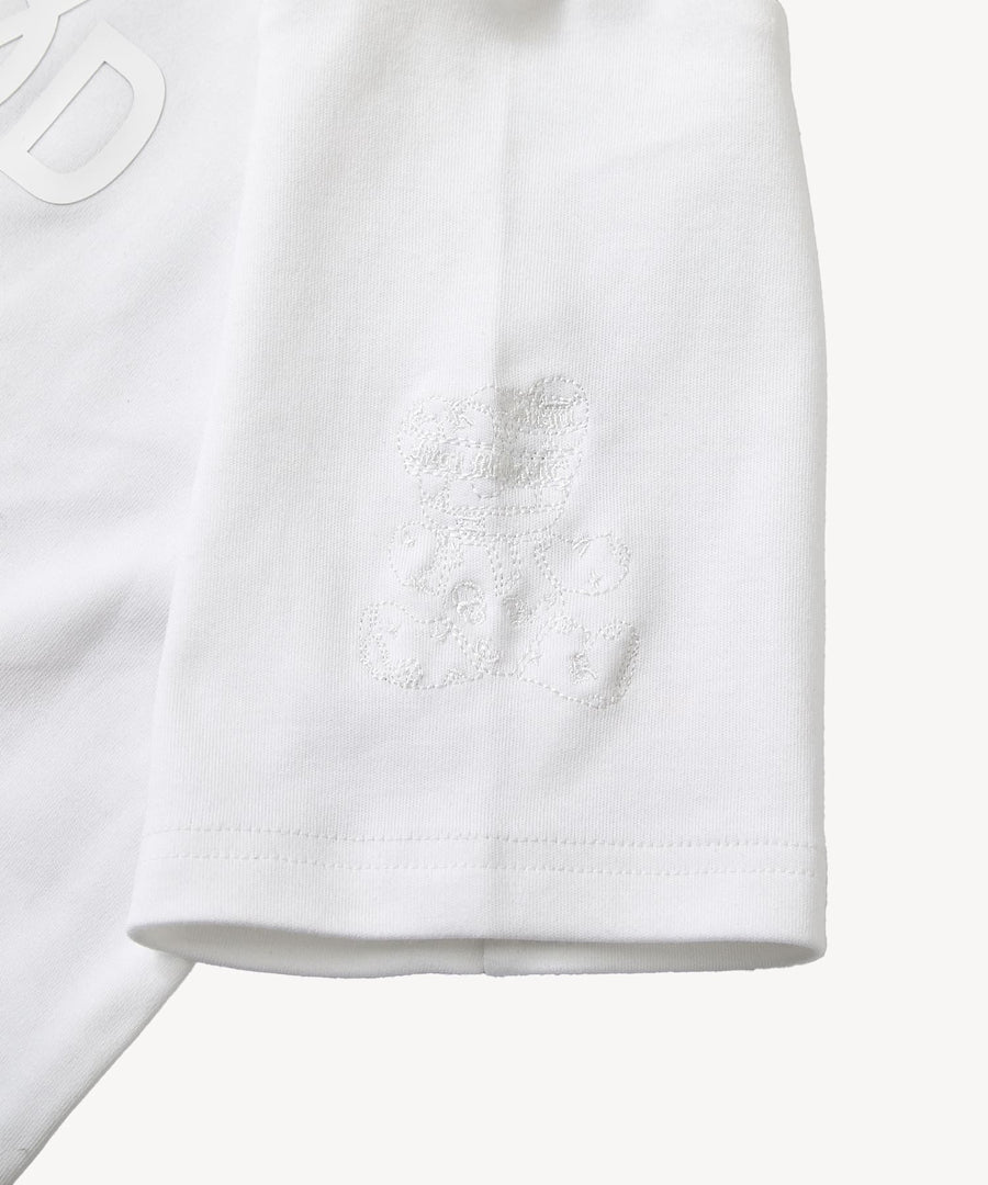 【Hollywood Rich. &】(ハリウッドリッチ) 203309 ワントーンエンブレムロゴ半袖Tシャツ