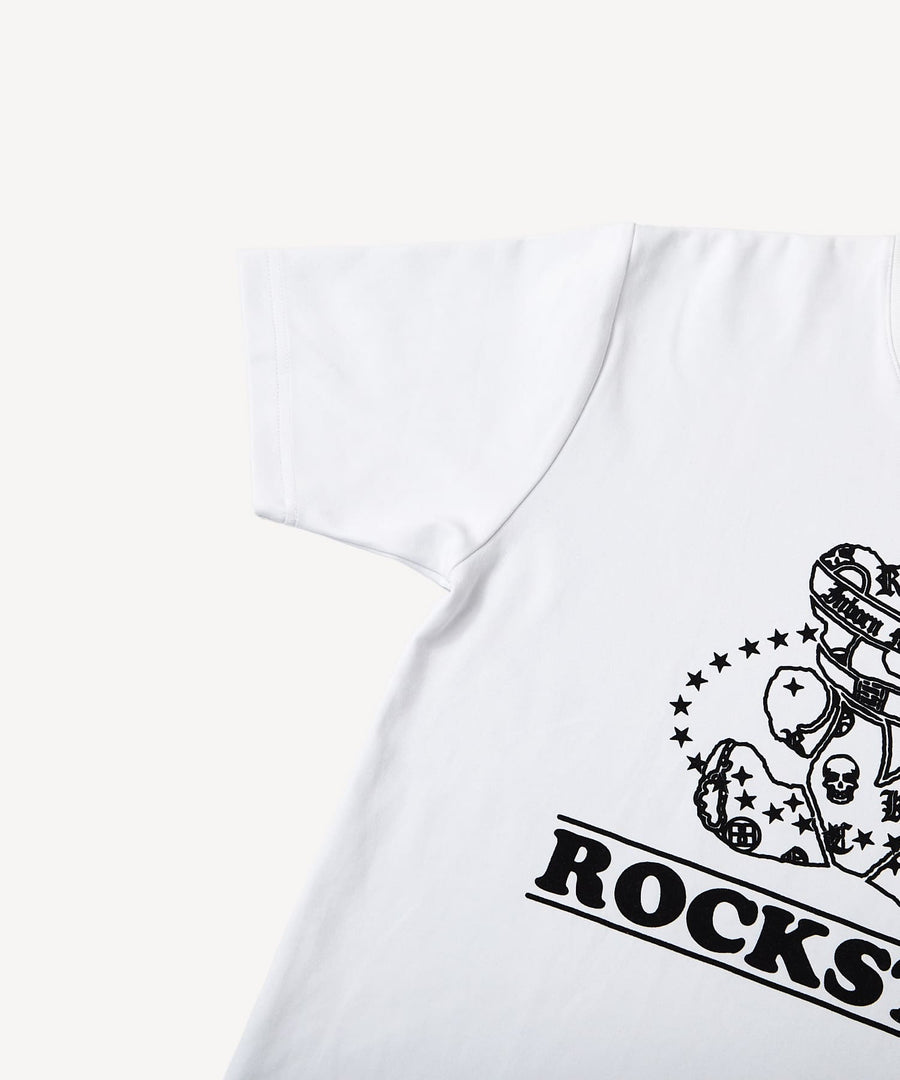 【Hollywood Rich. &】(ハリウッドリッチ) 203302 ロックスターパンキッシュベア半袖Tシャツ