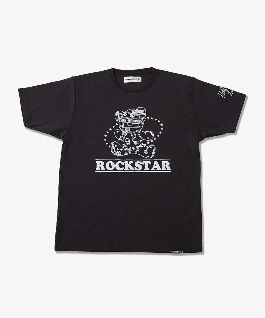 【Hollywood Rich. &】(ハリウッドリッチ) 203302 ロックスターパンキッシュベア半袖Tシャツ