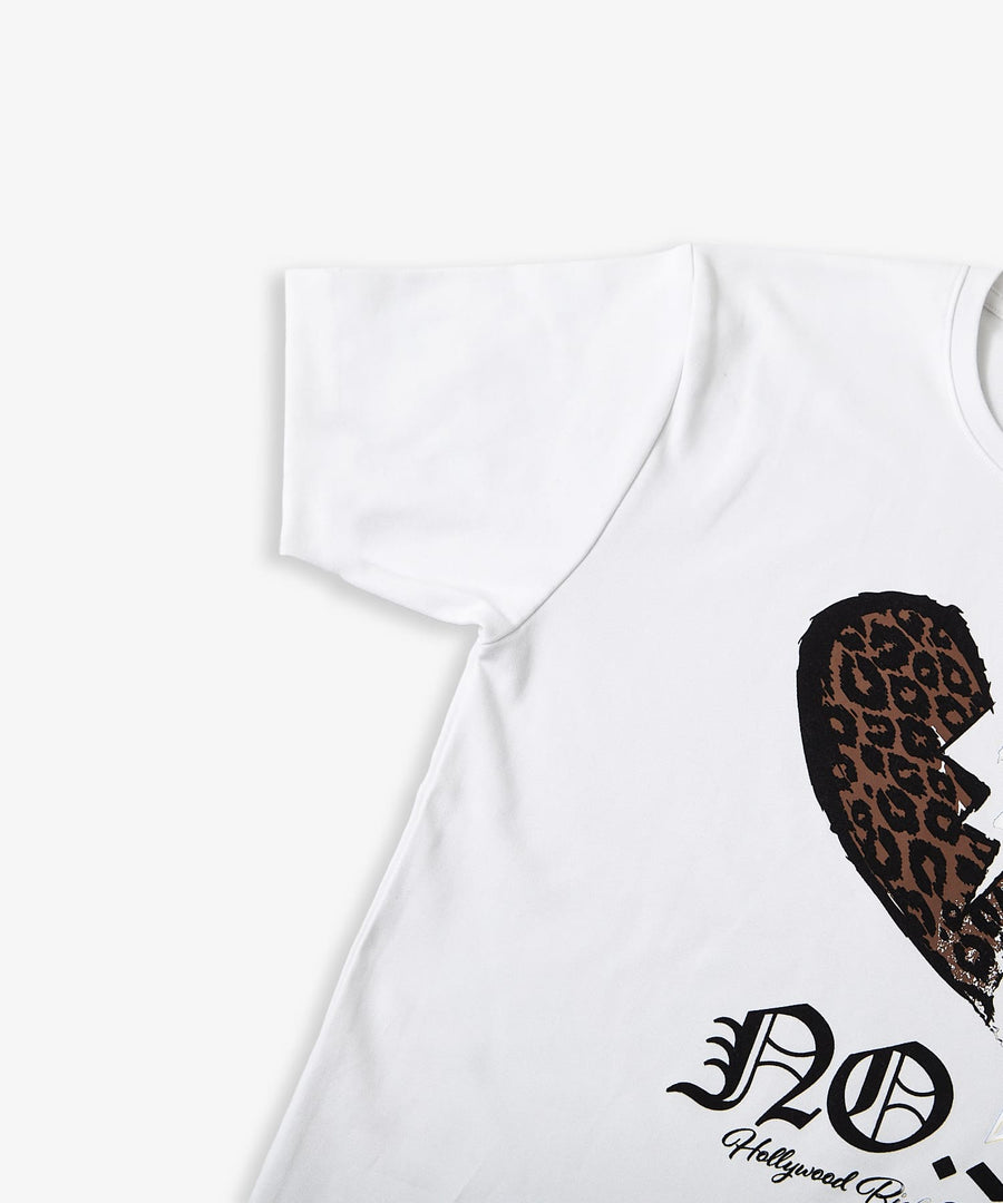 【Hollywood Rich. &】(ハリウッドリッチ) 203312 ブレイクハート半袖Tシャツ
