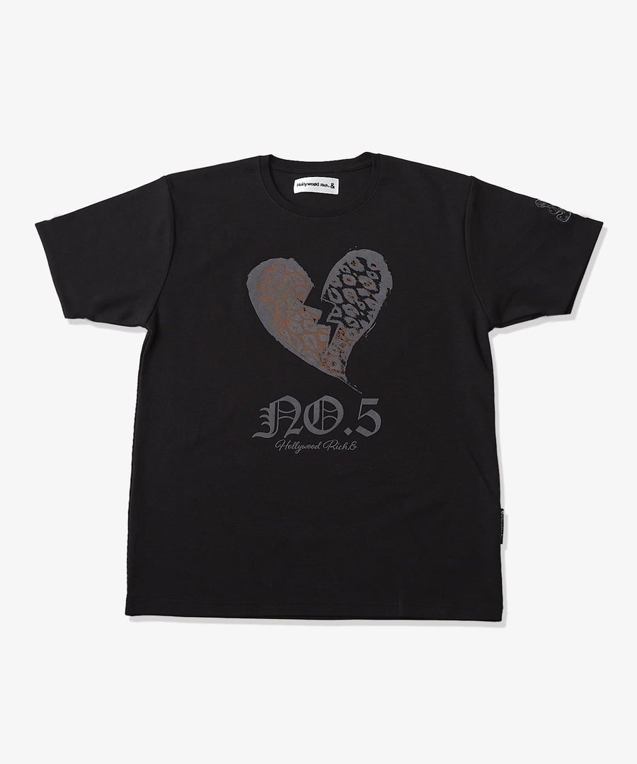 【Hollywood Rich. &】(ハリウッドリッチ) 203312 ブレイクハート半袖Tシャツ