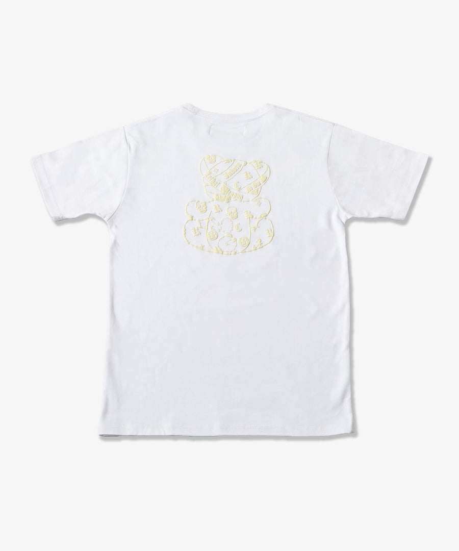 【Hollywood Rich. &】(ハリウッドリッチ) 206109 パンクベアーレインボープリント半袖Tシャツ