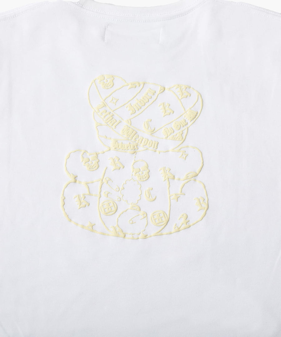 【Hollywood Rich. &】(ハリウッドリッチ) 206109 パンクベアーレインボープリント半袖Tシャツ