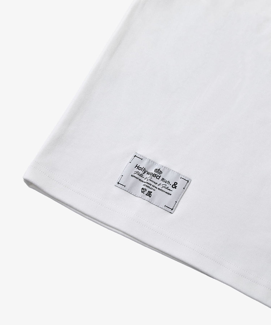 【Hollywood Rich. &】(ハリウッドリッチ) 209323 サークルラバープリント半袖Tシャツ