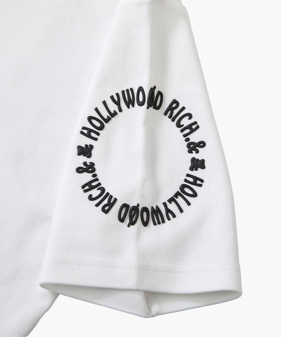 【Hollywood Rich. &】(ハリウッドリッチ) 209323 サークルラバープリント半袖Tシャツ