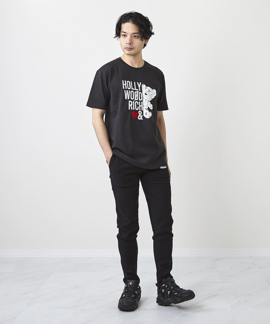 【Hollywood Rich. &】(ハリウッドリッチ) 202303 ひょっこりベア半袖Tシャツ