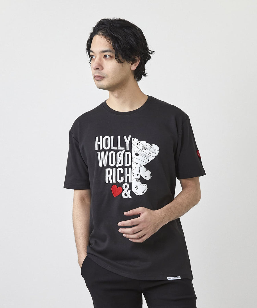 【Hollywood Rich. &】(ハリウッドリッチ) 202303 ひょっこりベア半袖Tシャツ
