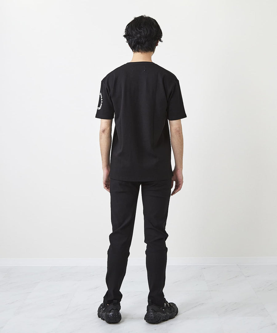 【Hollywood Rich. &】(ハリウッドリッチ) 209323 サークルラバープリント半袖Tシャツ