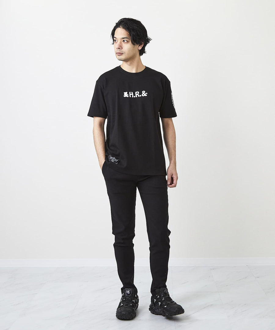 【Hollywood Rich. &】(ハリウッドリッチ) 209323 サークルラバープリント半袖Tシャツ