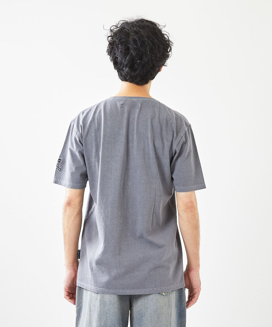 【Hollywood Rich. &】(ハリウッドリッチ) 203340 ピグメント染めパンクベア半袖Tシャツ