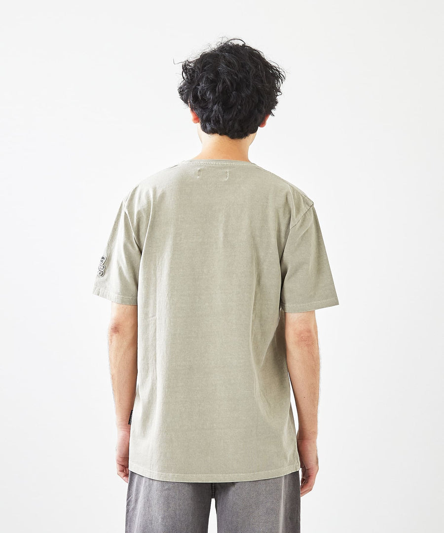 【Hollywood Rich. &】(ハリウッドリッチ) 203340 ピグメント染めパンクベア半袖Tシャツ