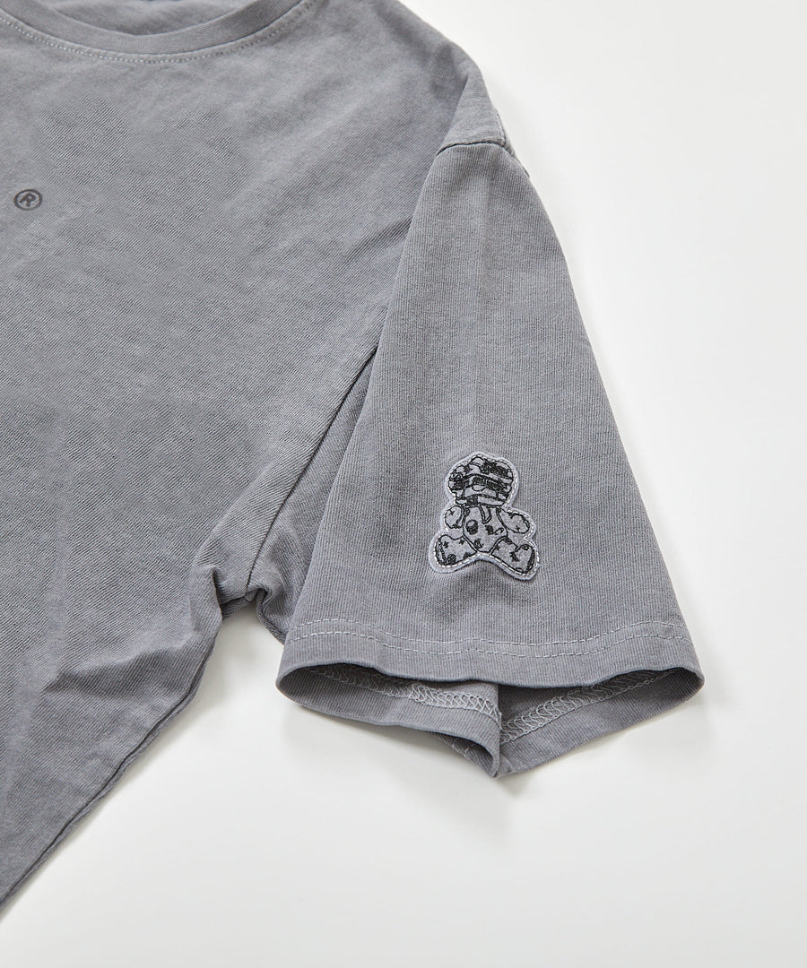 【Hollywood Rich. &】(ハリウッドリッチ) 203340 ピグメント染めパンクベア半袖Tシャツ
