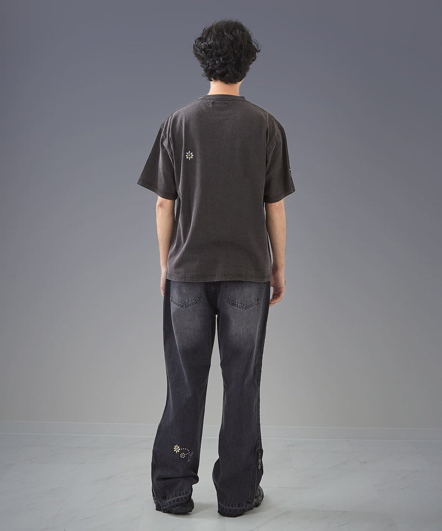 Silent Fade Tee — Studs & Logo / GRAND YELLS / 203344