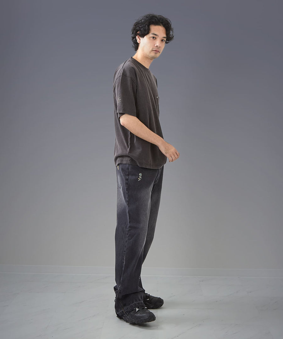 Silent Fade Tee — Studs & Logo / GRAND YELLS / 203344