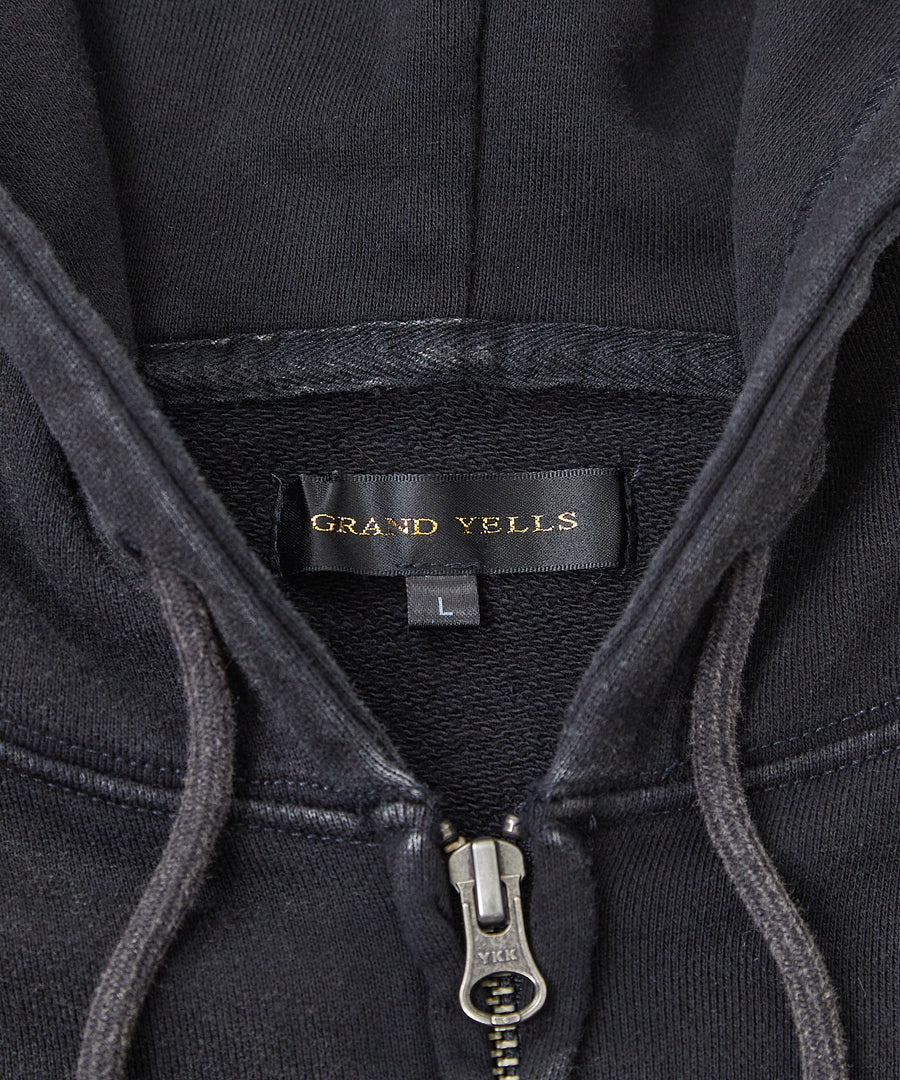 フェード加工アップリケZIPパーカー / GRAND YELLS (グランドエール) 304324