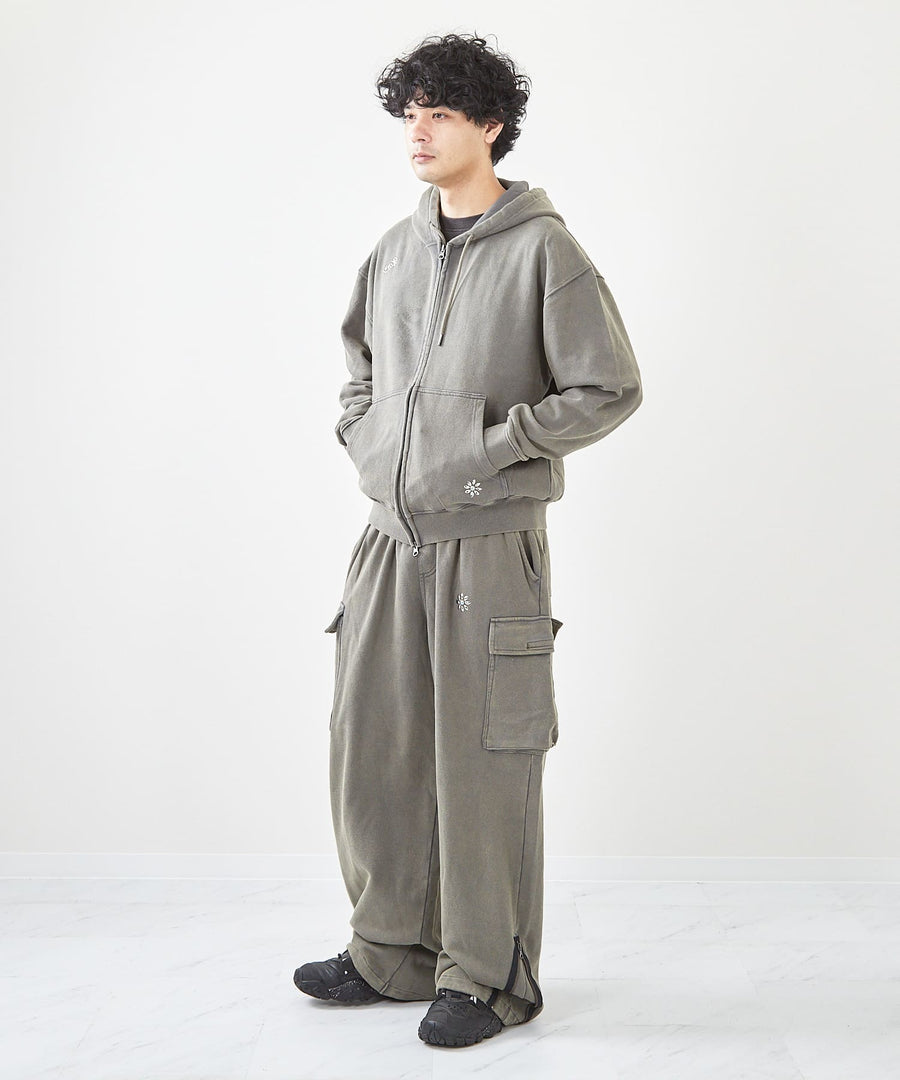 フェード加工ランダムスタッズZIPパーカー / GRAND YELLS (グランドエール) 304325