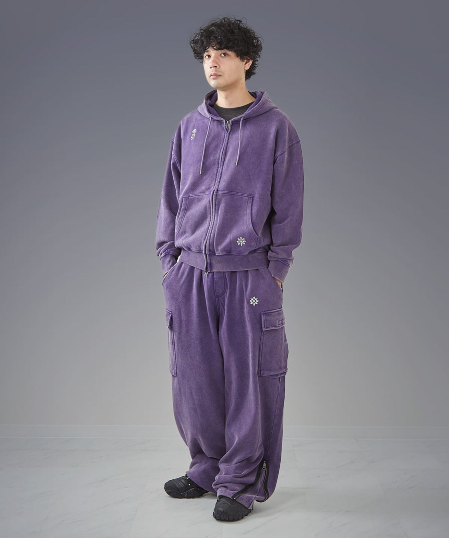 Silent Fade Sweat — Studded Hoodie / GRAND YELLS / 304325