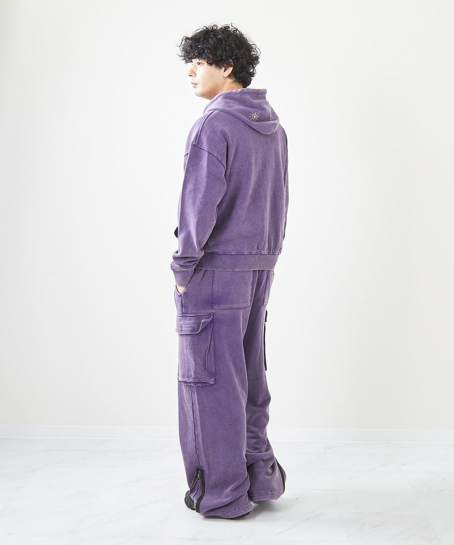 フェード加工ランダムスタッズZIPパーカー / GRAND YELLS (グランドエール) 304325