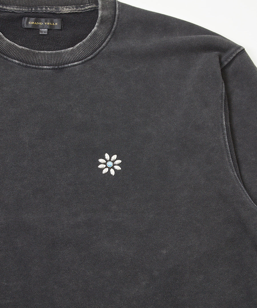 Silent Fade Sweat — Studded Crew / GRAND YELLS / 304320