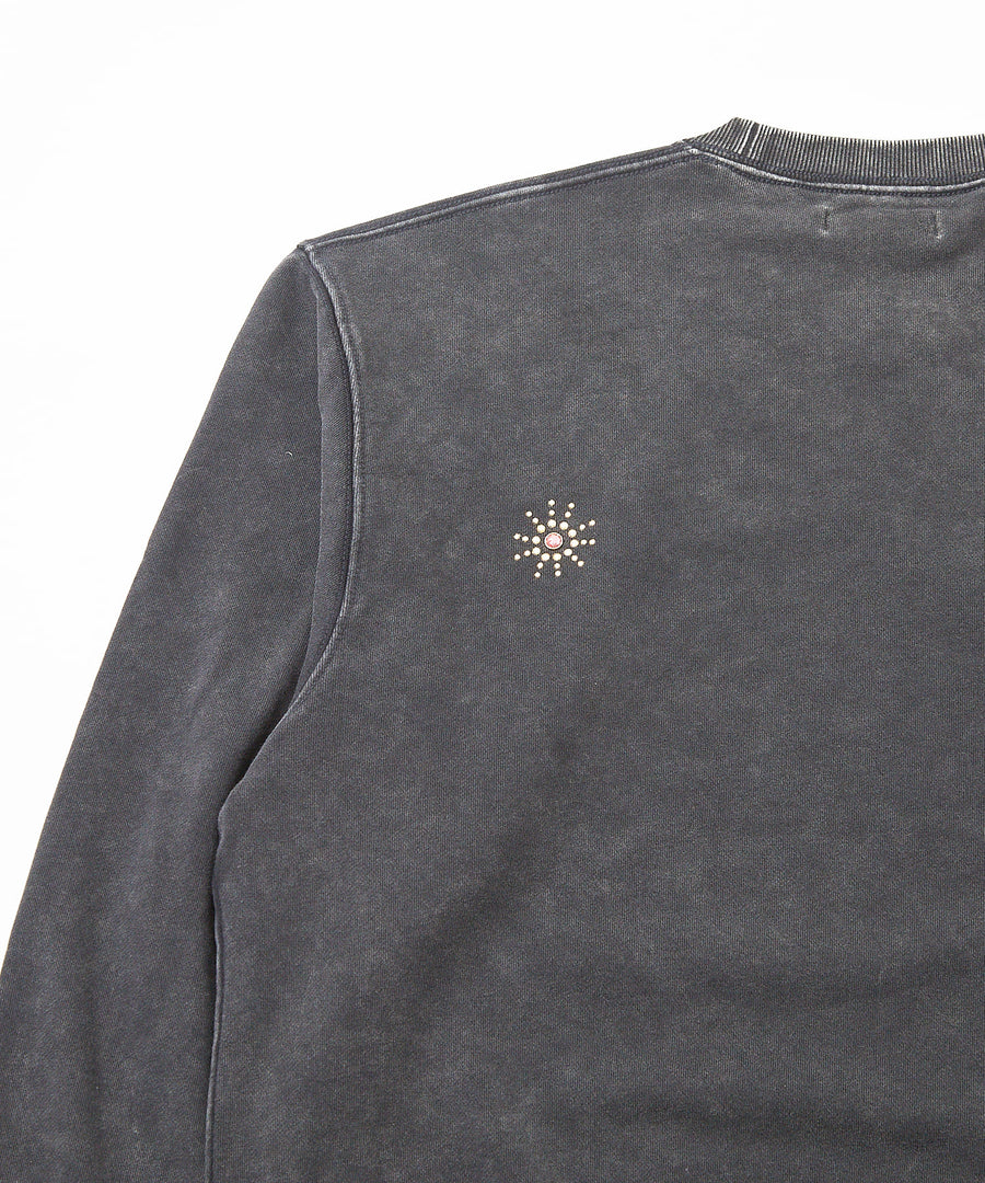 Silent Fade Sweat — Studded Crew / GRAND YELLS / 304320
