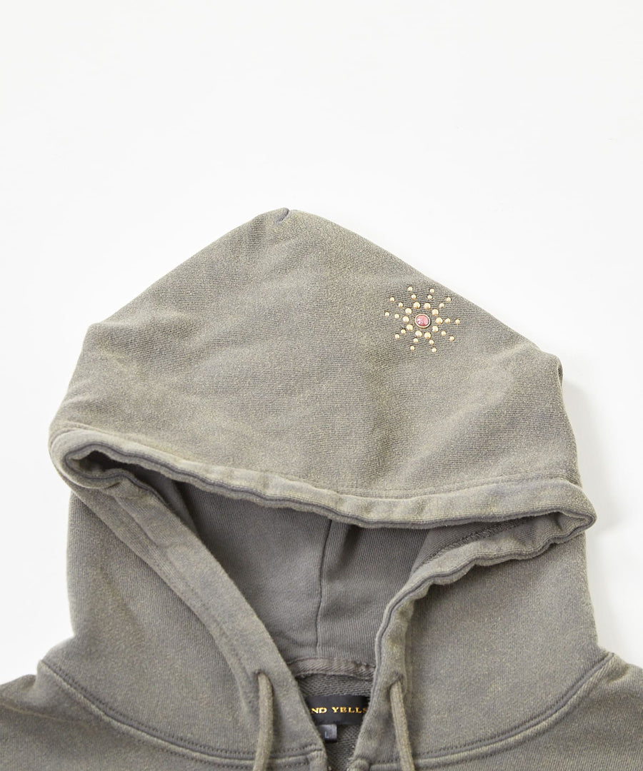 フェード加工ランダムスタッズZIPパーカー / GRAND YELLS (グランドエール) 304325