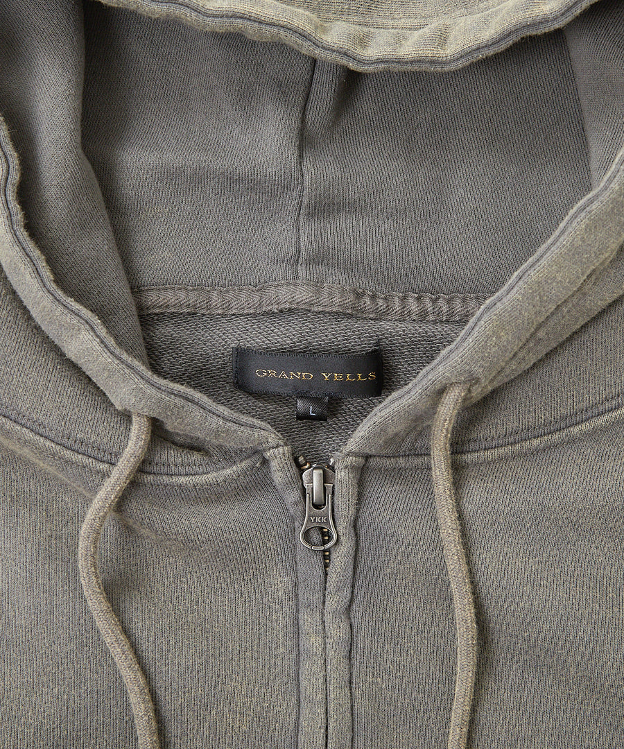 フェード加工ランダムスタッズZIPパーカー / GRAND YELLS (グランドエール) 304325