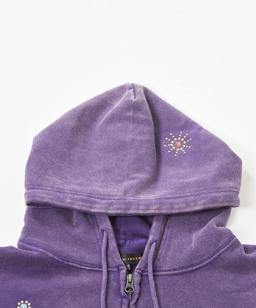 フェード加工ランダムスタッズZIPパーカー / GRAND YELLS (グランドエール) 304325