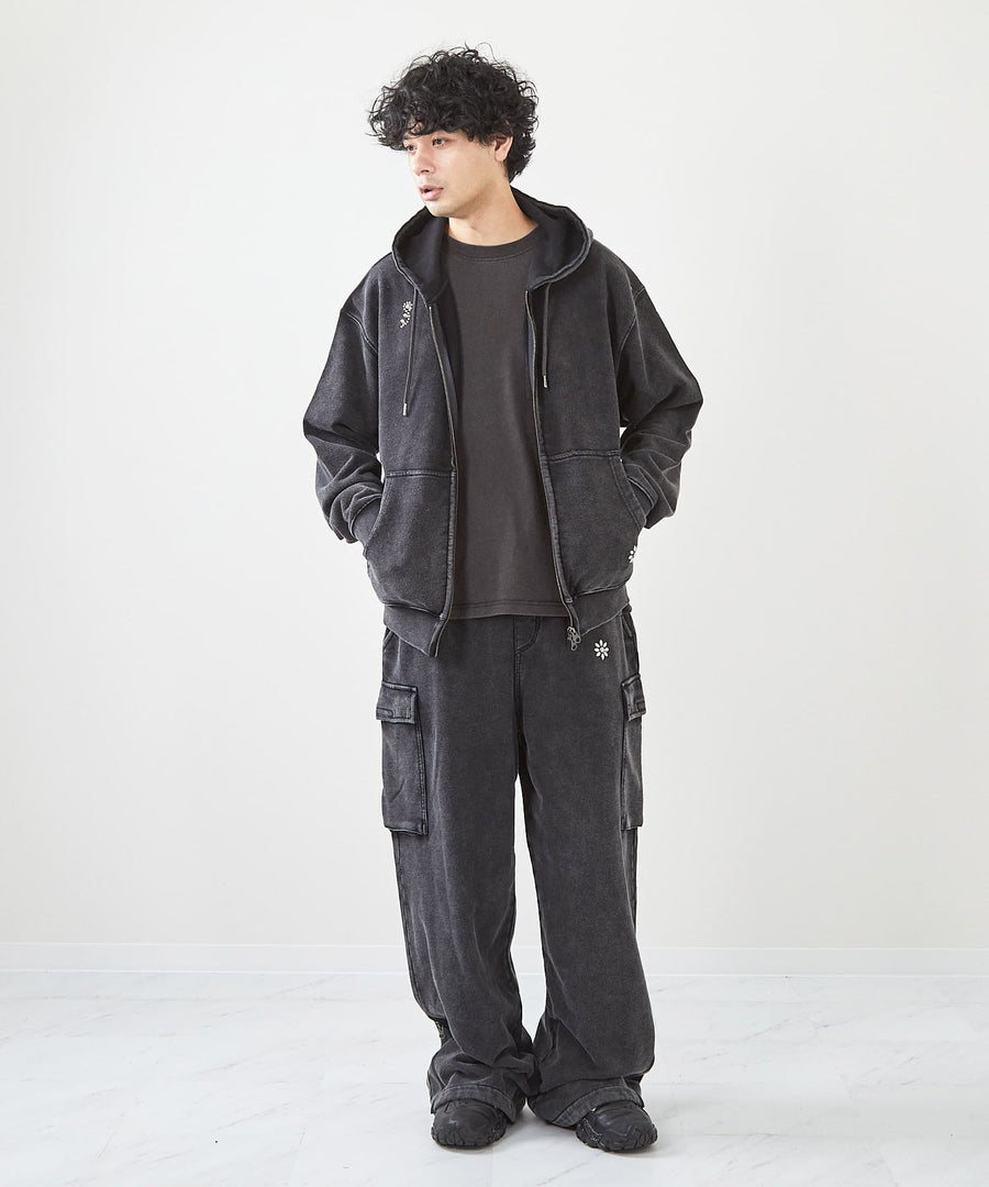 フェード加工ランダムスタッズZIPパーカー / GRAND YELLS (グランドエール) 304325