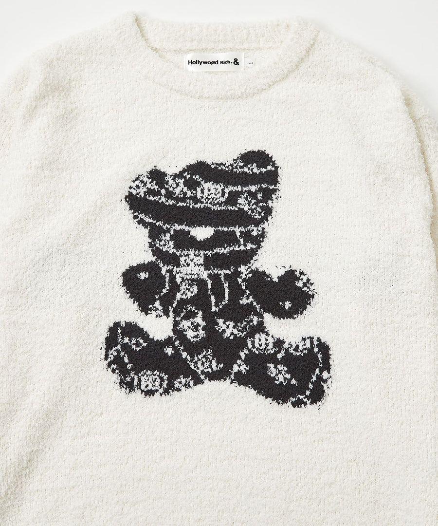 モールパンキッシュベアクルーニット / Hollywood Rich. & (ハリウッドリッチ) 304601
