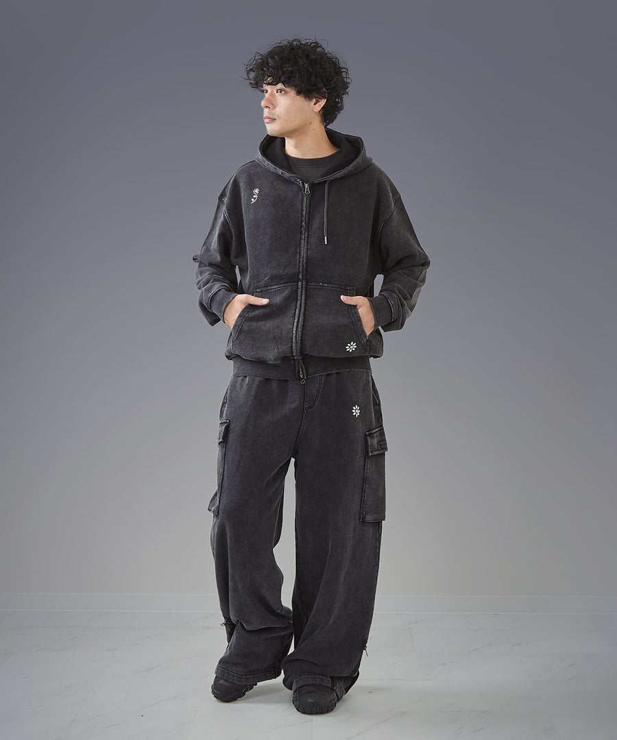 Silent Fade Sweat — Studded Hoodie / GRAND YELLS / 304325