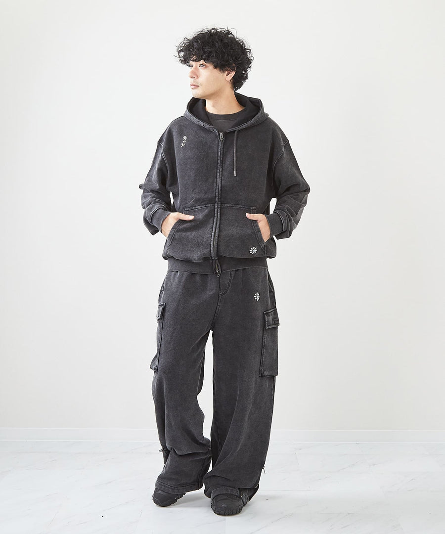 フェード加工ランダムスタッズZIPパーカー / GRAND YELLS (グランドエール) 304325