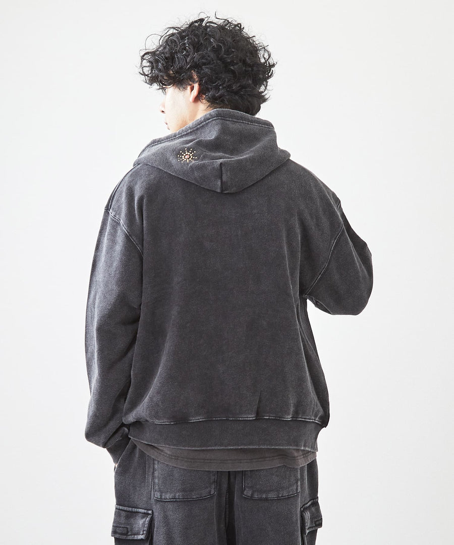 フェード加工ランダムスタッズZIPパーカー / GRAND YELLS (グランドエール) 304325