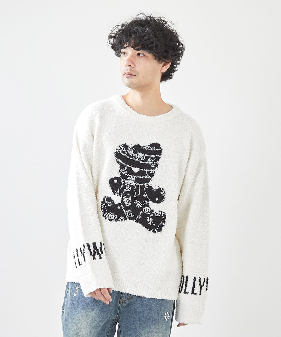 モールパンキッシュベアクルーニット / Hollywood Rich. & (ハリウッドリッチ) 304601